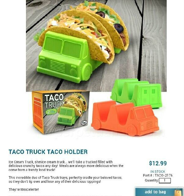 Because make believe 'tacos' must be held, somehow