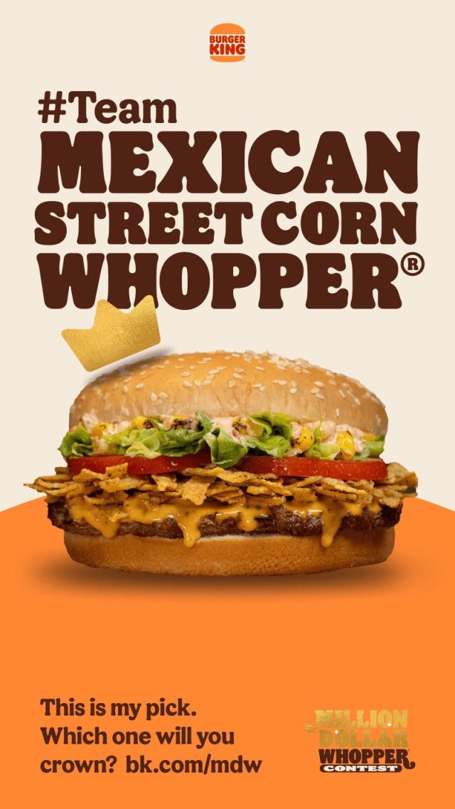 Burger King Launches the 'Mexican Street Corn Whopper,' and I Can